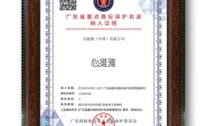 无限极旗下商标入选广东省重点商标保护名录