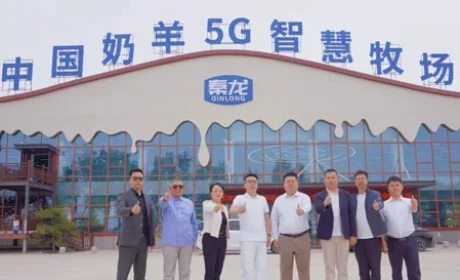 绿叶徐建成考察中国奶山羊行业陕西秦龙乳业