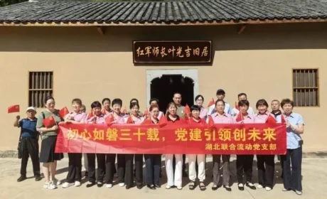 新时代湖北联合流动党支部开展“红色”活动