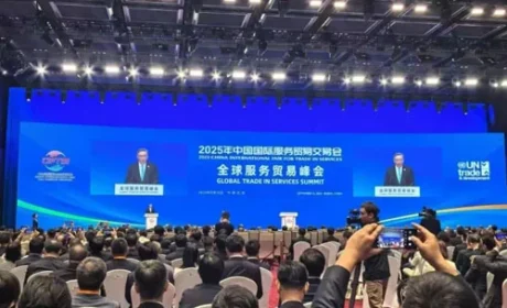 罗麦总裁安凯出席全球服务贸易峰会开幕式