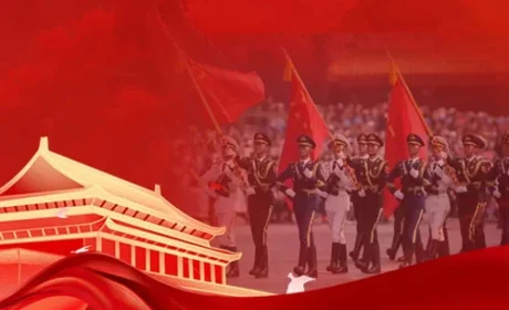 康美时代组织公司员工观看“九三阅兵”直播