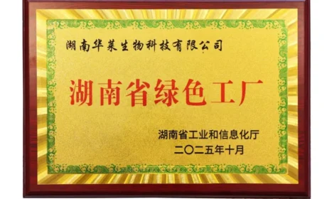 喜讯：理想华莱获评“2025年度湖南省绿色制造单位”