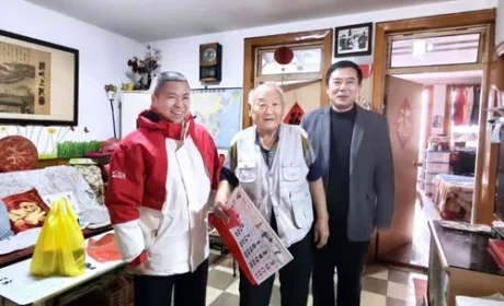 完美青岛分公司开展元旦慰问社区困难党员