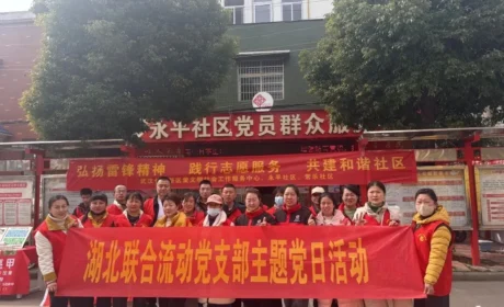 湖北联合流动党支部举办“弘扬雷锋精神 践行志愿服务”主题活动