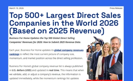 2026年全球直销企业500强榜单发布——中国多家企业登榜