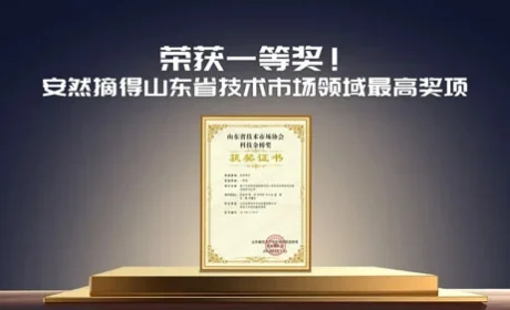 获一等奖 安然摘得山东技术市场领域最高奖项